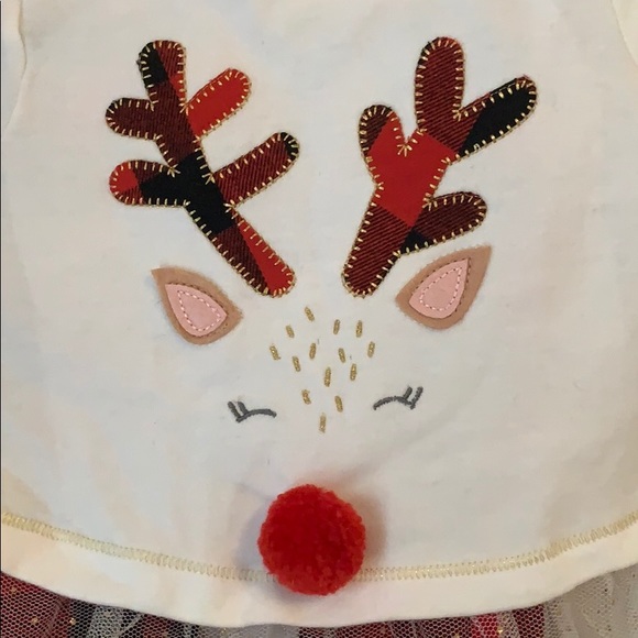 Reindeer top and plaid leggings - Picture 2 of 5